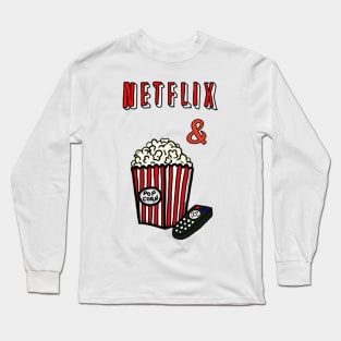 NETFLIX / POPCORN Chill Long Sleeve T-Shirt